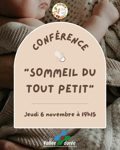 Conférence sur le sommeil du jeune enfant